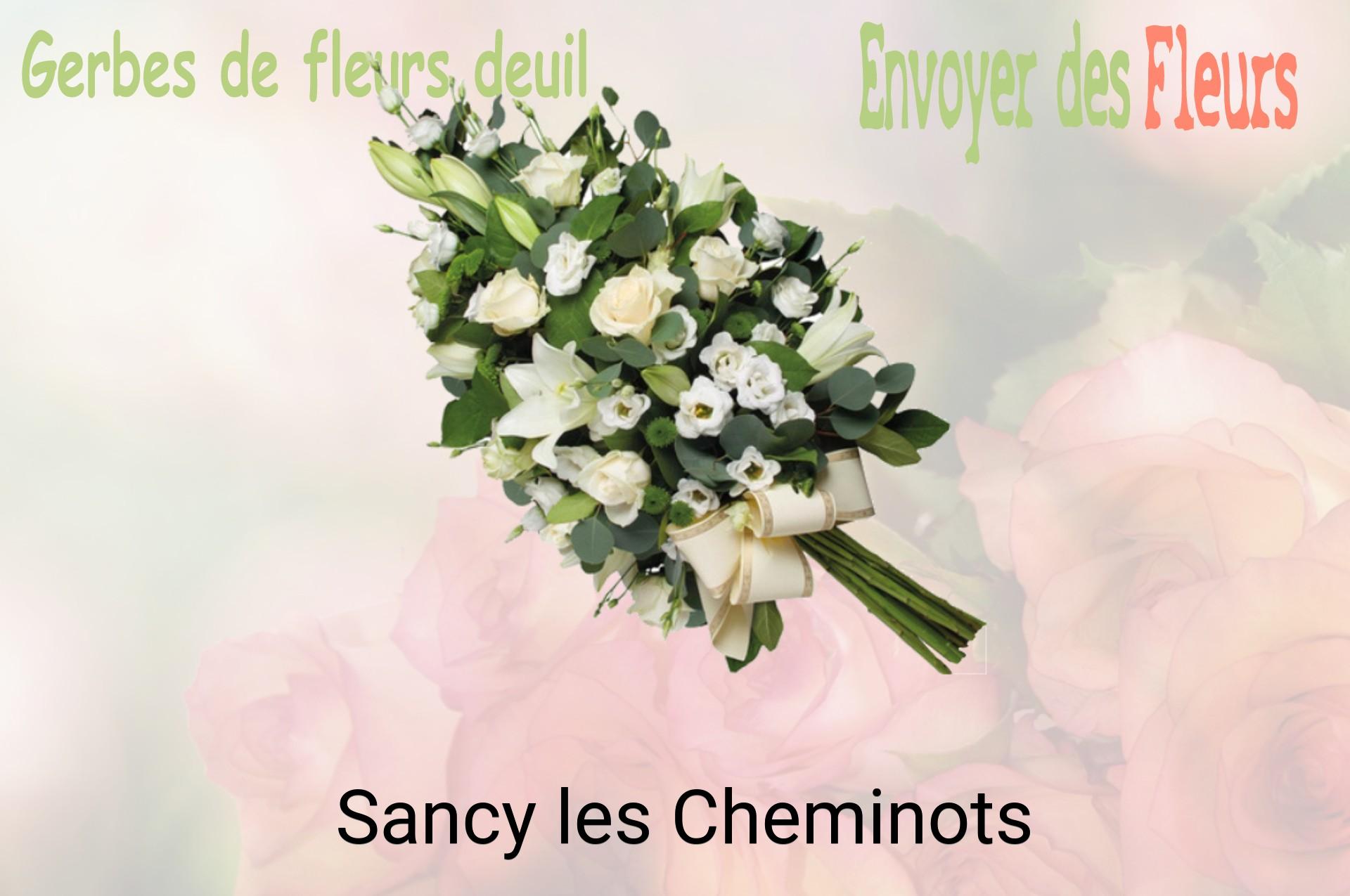 Gerbe de fleurs de deuil livrée à Sancy-les-Cheminots